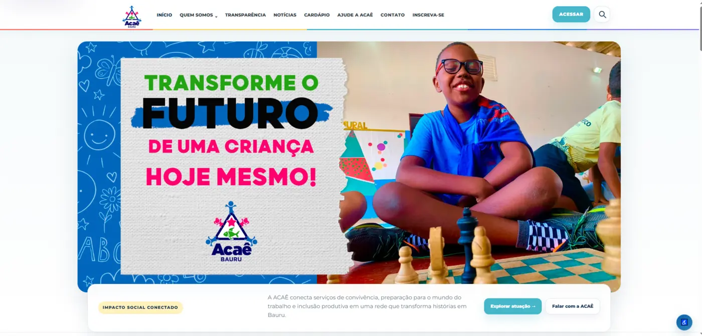 Site da ACAÊ Bauru